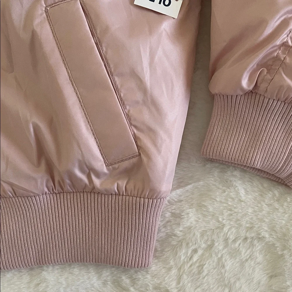 Old Navy Light Pink Kids Bomber Jacket  SZ 8 NWT - Picture 2 of 5